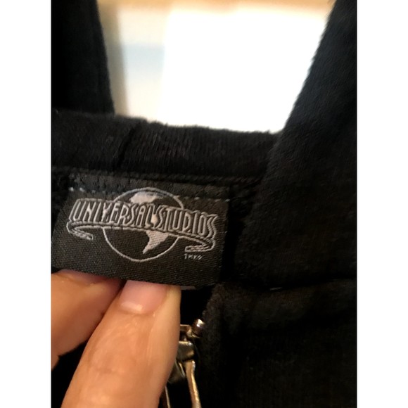 Vintage Universal Studios  Hollywood Hooded ZipUp Cotton Sweatshirt Filming M - Picture 6 of 8